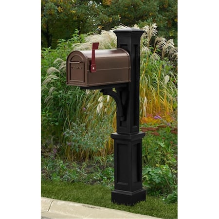 Lawnitator 5813B Newport Plus Mailbox Post- Black LA2621739